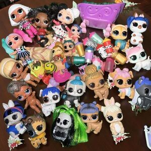 67 PC LOL Surprise Lot: Pets, Dolls, Bottles, &  Accessories